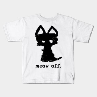 Meowfistofele the black cat – Meow off Kids T-Shirt
